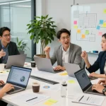 Engaging team brainstorming session at the WPS Official Website showcasing collaboration and creativity.